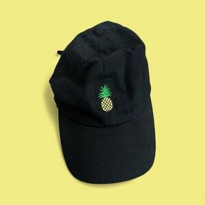 Tropical Casual Island Vacation Resortwear Pineapple Embroidery Beach Summer Hat